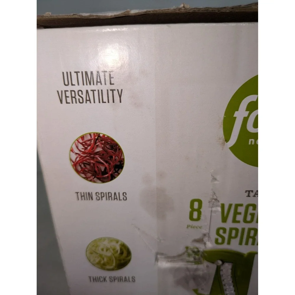 NIB Food Network Vegetable Spiralizer 8-Piece Tabletop Kitchen Gadget‎ Appliance